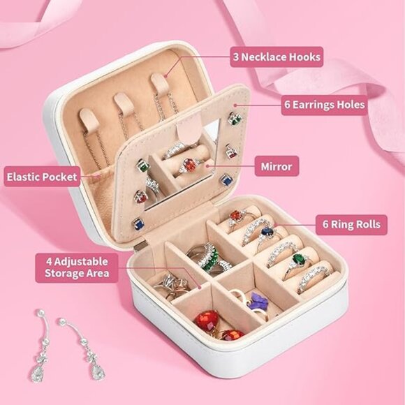 Large Canvas Tote Bag with Embroidery Letter N and FREE jewelry travel organizer - Picture 4 of 5